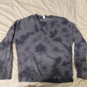 90 degree tie dye pullover charcoal gray soft medium